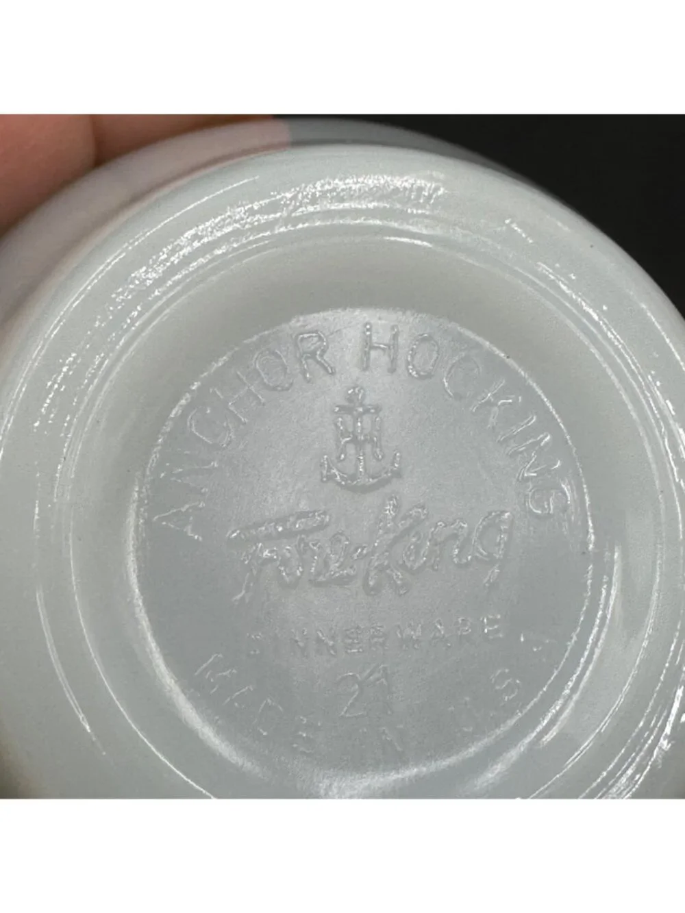 Anchor Hocking Fire-King Milk Glass Teacups W/ Red Rose Pattern Set Of 4 Vintage